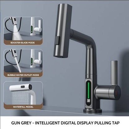 GRIFO BAÑO ATRIO DIGITAL GUN GREY